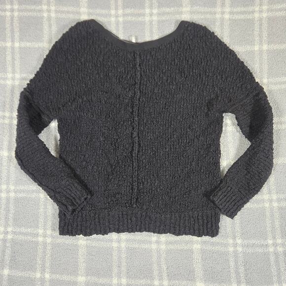 Free People Charcoal V-Neck Sweater - Picture 4 of 8